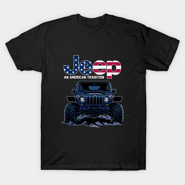 Jeep Adventure T-Shirt by Gvsarts